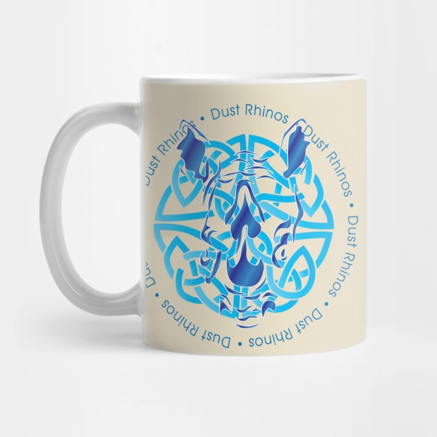 Dust Rhino Blue Knotwork by Dust Rhinos Swag Store